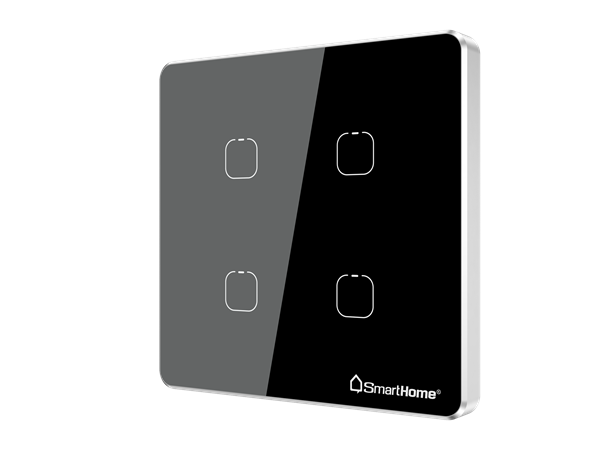 Công tắc 4 kênh cảm ứng thông minh BKAV smarthome