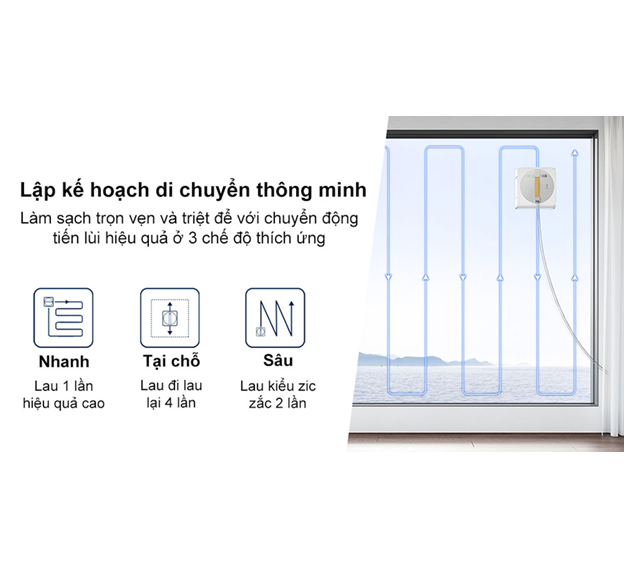 làm sạch thông minh robot lau kính