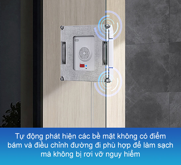 Hệ thống phát hiện cạnh chính xác của robot lau kính